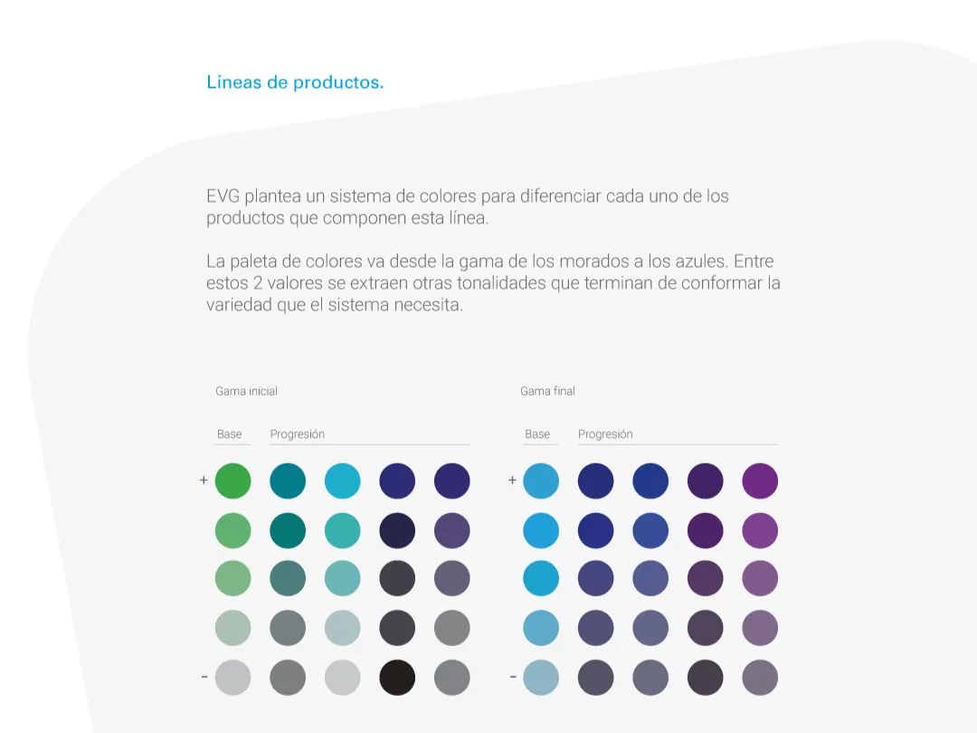 EVG: Líneas de productos