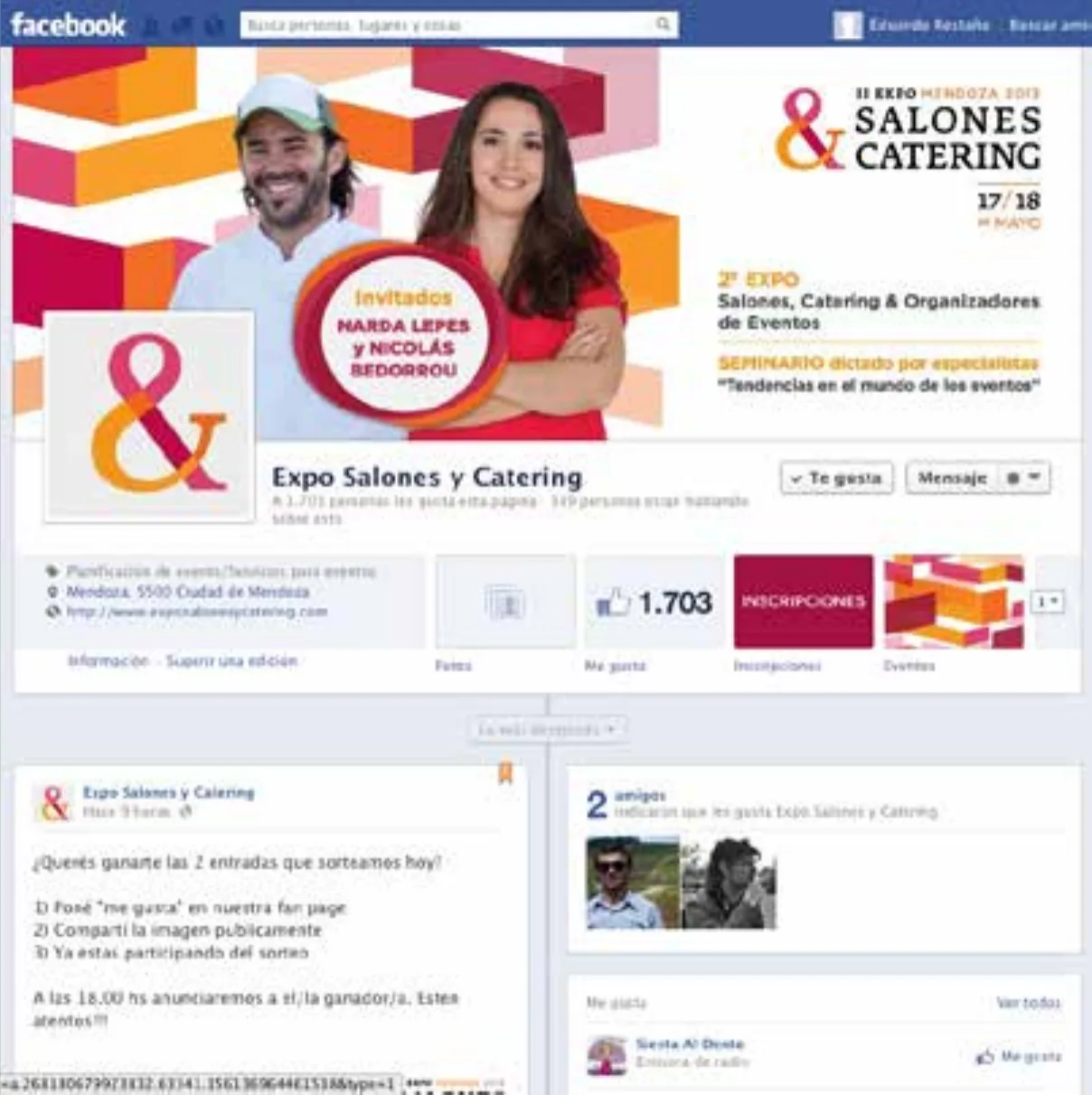 Expo Salones & Catering: redes sociales