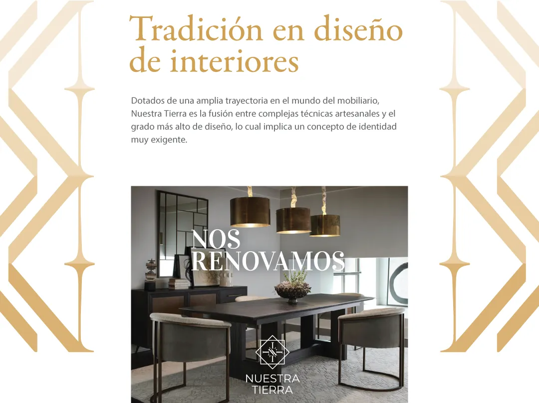 Nuestra Tierra: Tradición en diseño de interiores