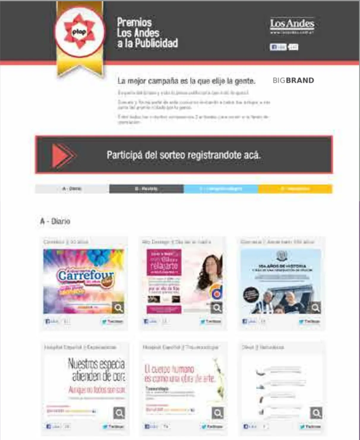 Premios Los Andes a la Publicidad: redes sociales